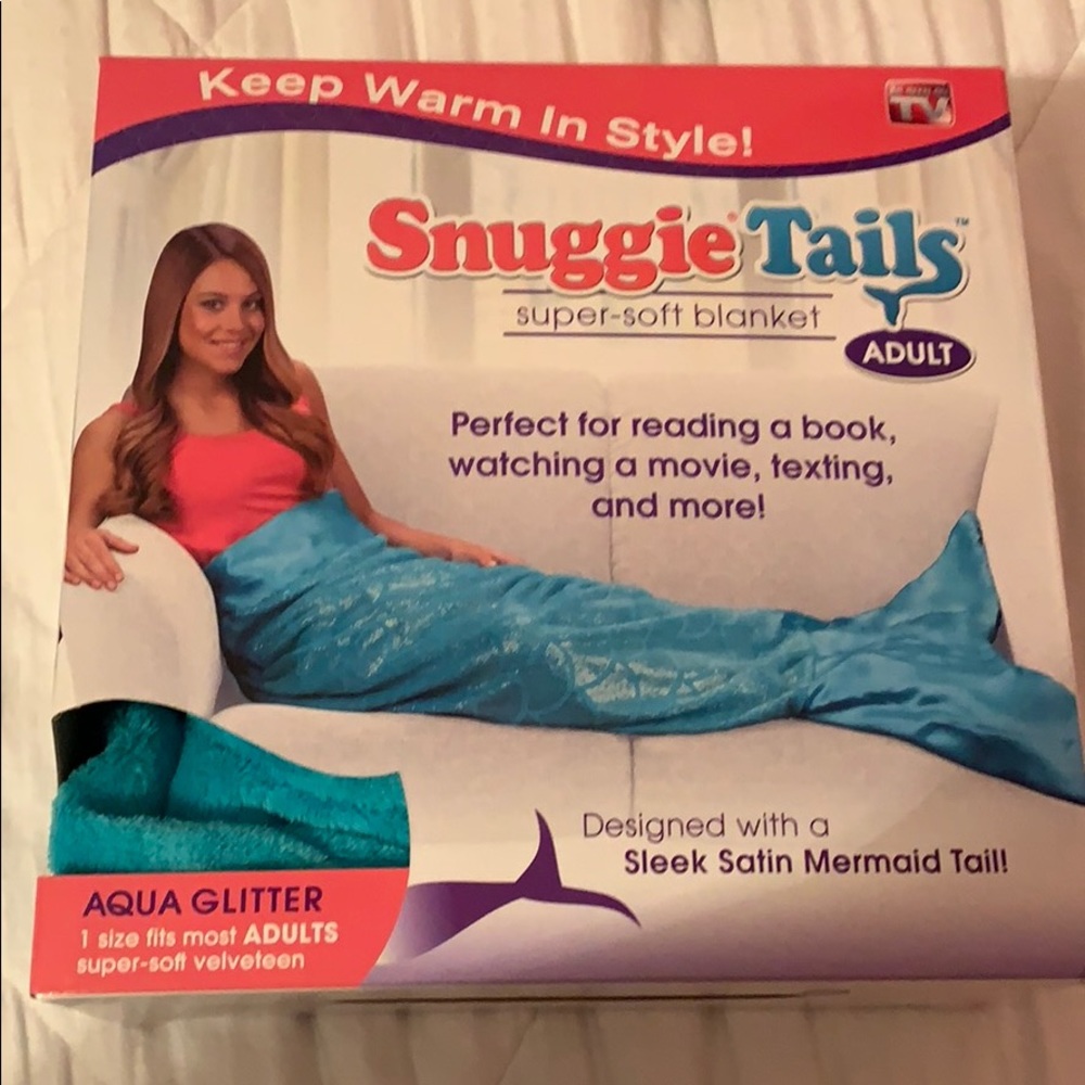 Mermaid tail blanket
